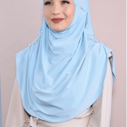 Wholesale Evening Shawl Light Blue Model