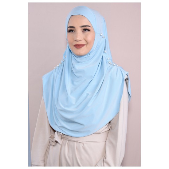 Wholesale Evening Shawl Light Blue Model