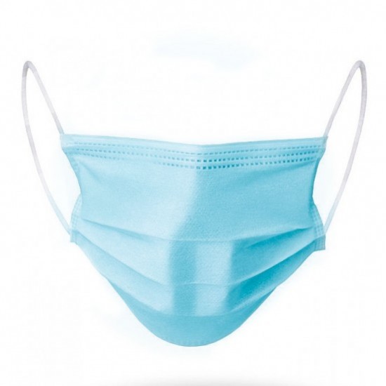 Wholesale Ultrasonic Surgical Mask Blue 3 Ply 50pcs