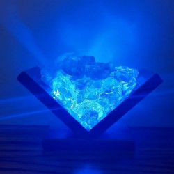 Book Shaped Handmade Blue Light