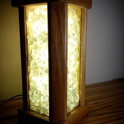 Wooden Handmade Yellow Light Home Aaccessory