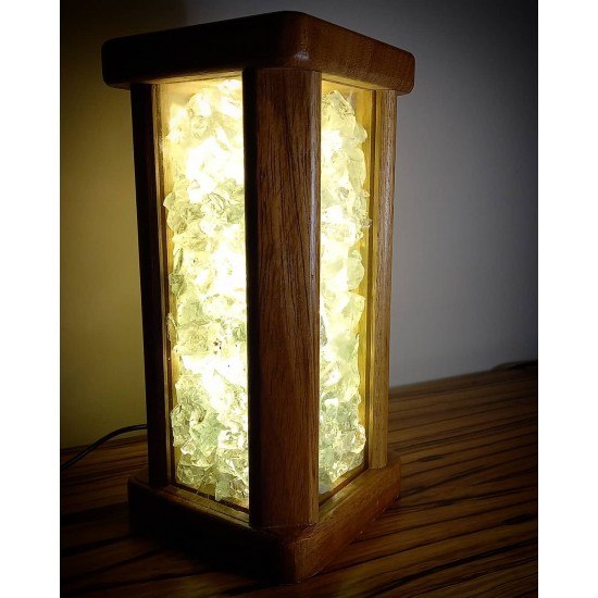 Wooden Handmade Yellow Light Home Aaccessory